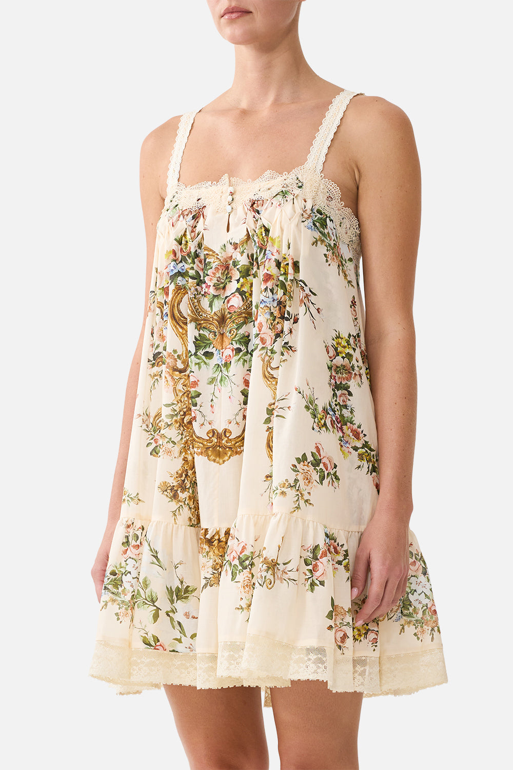 A-LINE SHORT DRESS WITH LACE A CERTAIN JE NE SAIS QUOI