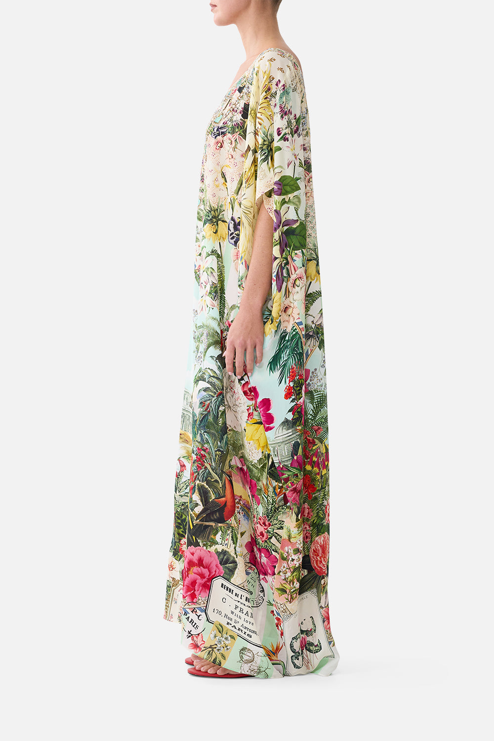 ROUND NECK KAFTAN LA BELLE BOTANIQUE