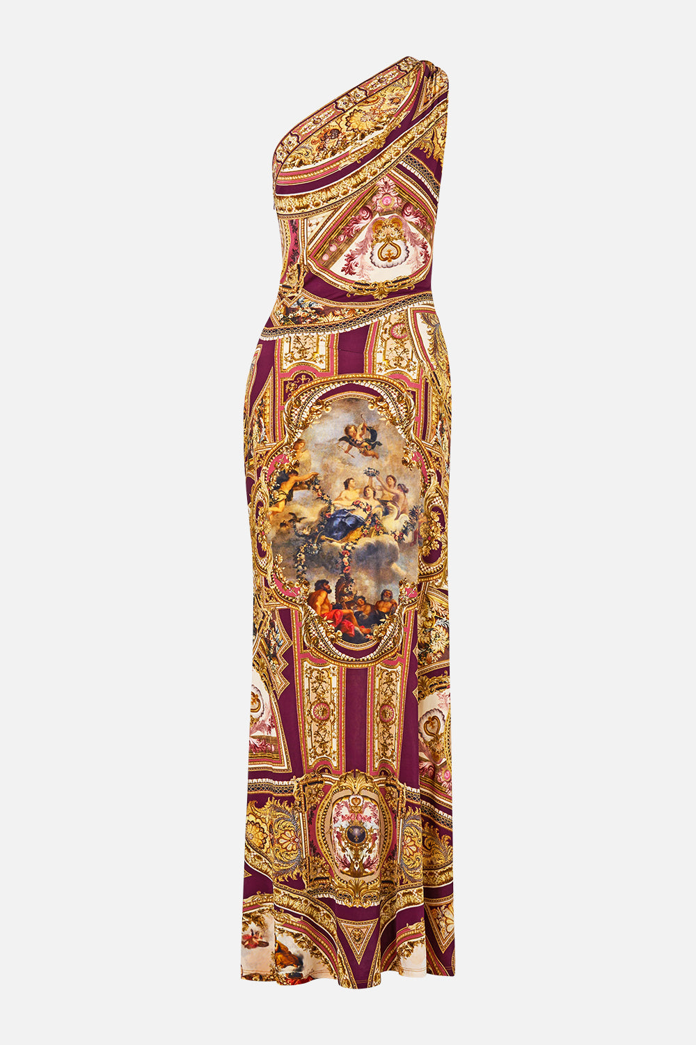 ONE SHOULDER ASYMMETRIC RUCHED DRESS QUEEN OF BOHEMIA