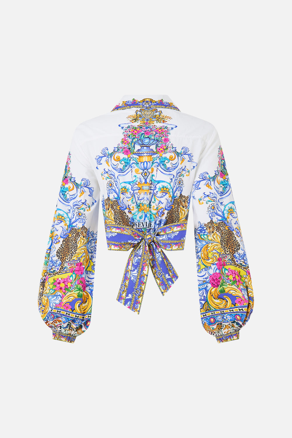 The CAMILLA MID LENGTH BOARDSHORT WITH FIXED WAIST NAVÀS NOUVEAU in our  print.
