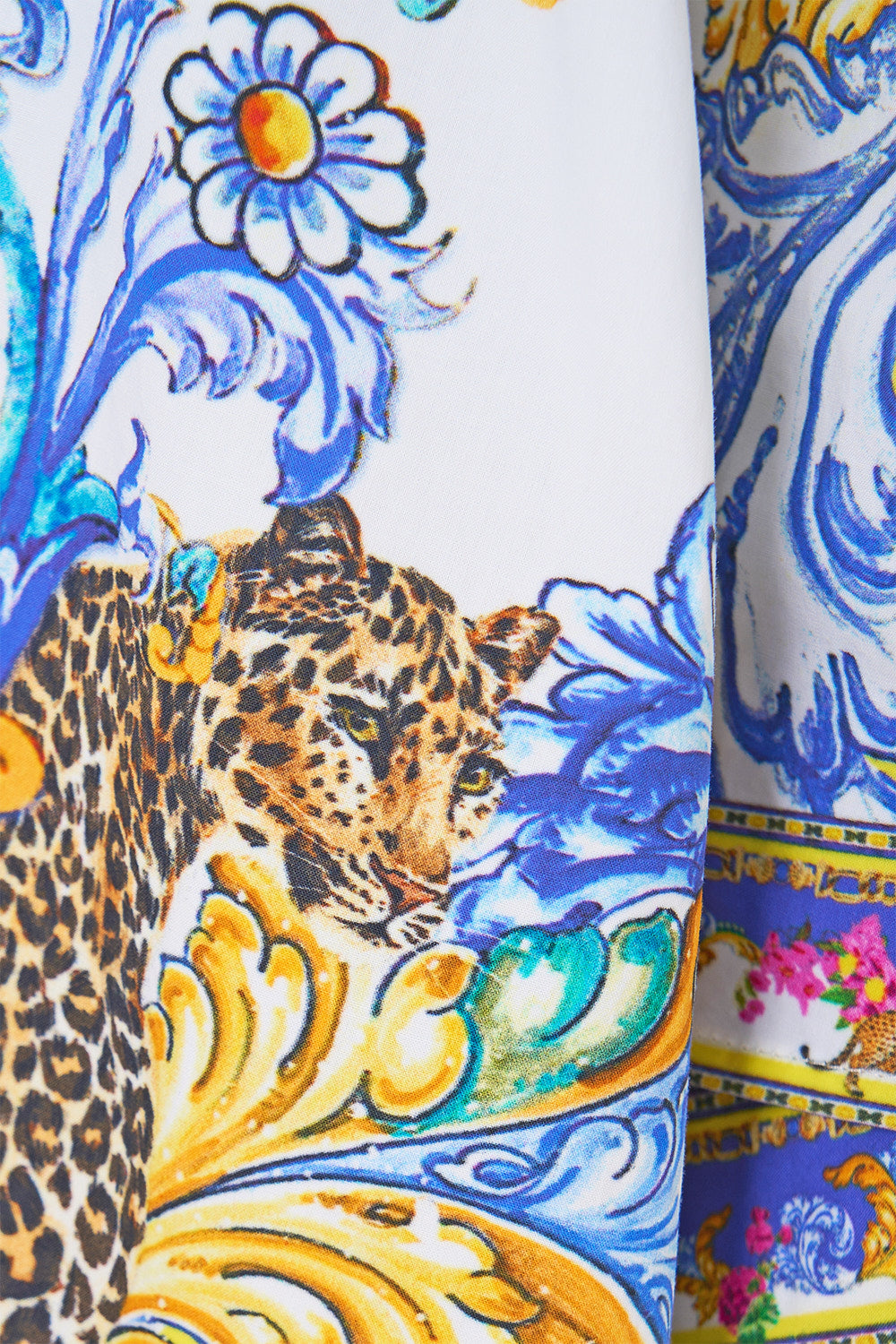 The CAMILLA MID LENGTH BOARDSHORT WITH FIXED WAIST NAVÀS NOUVEAU in our  print.