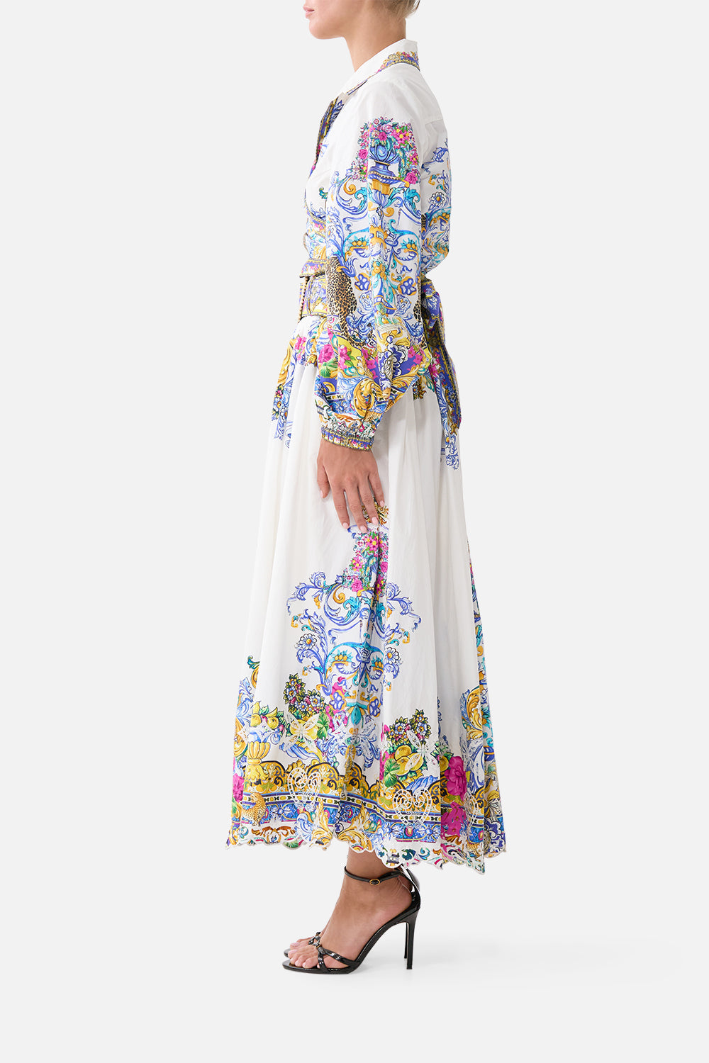 The CAMILLA TRENCH COAT LIFE’S RICH TAPESTRY in our  print.