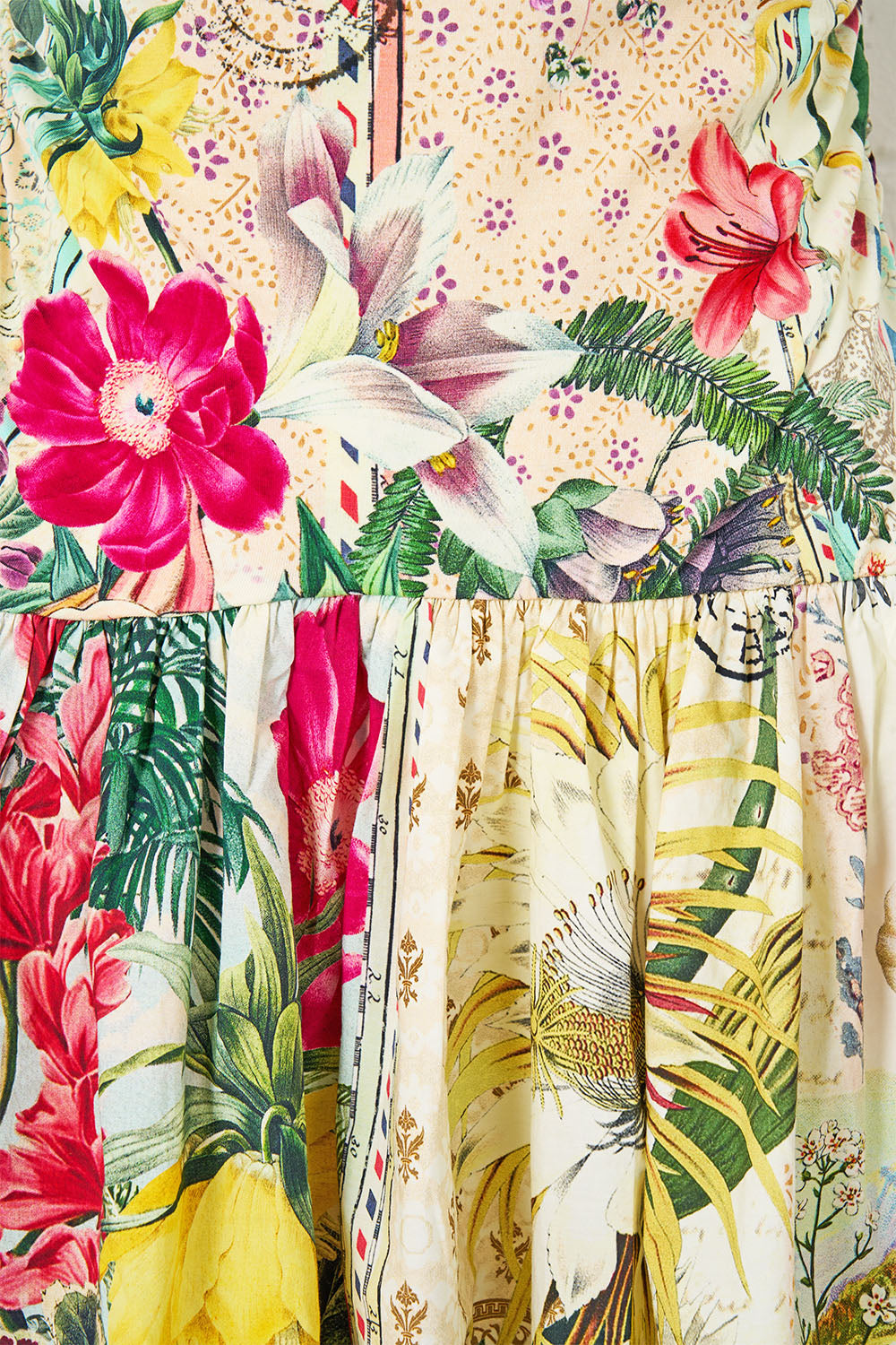 MINI DRESS WITH HEM FLOUNCE LA BELLE BOTANIQUE
