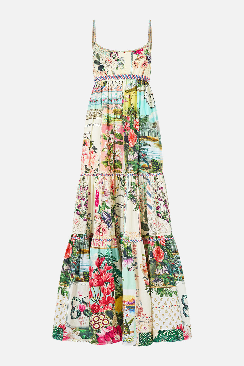LONG DRESS WITH JERSEY BODICE LA BELLE BOTANIQUE