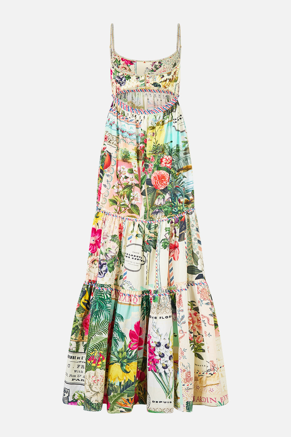 LONG DRESS WITH JERSEY BODICE LA BELLE BOTANIQUE