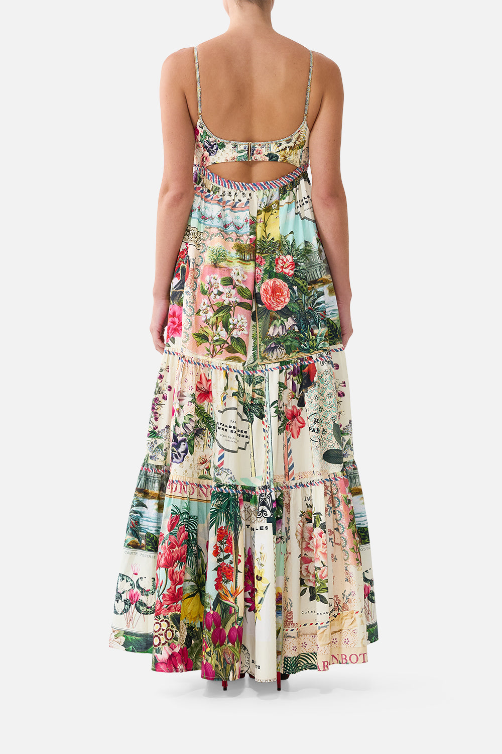 LONG DRESS WITH JERSEY BODICE LA BELLE BOTANIQUE