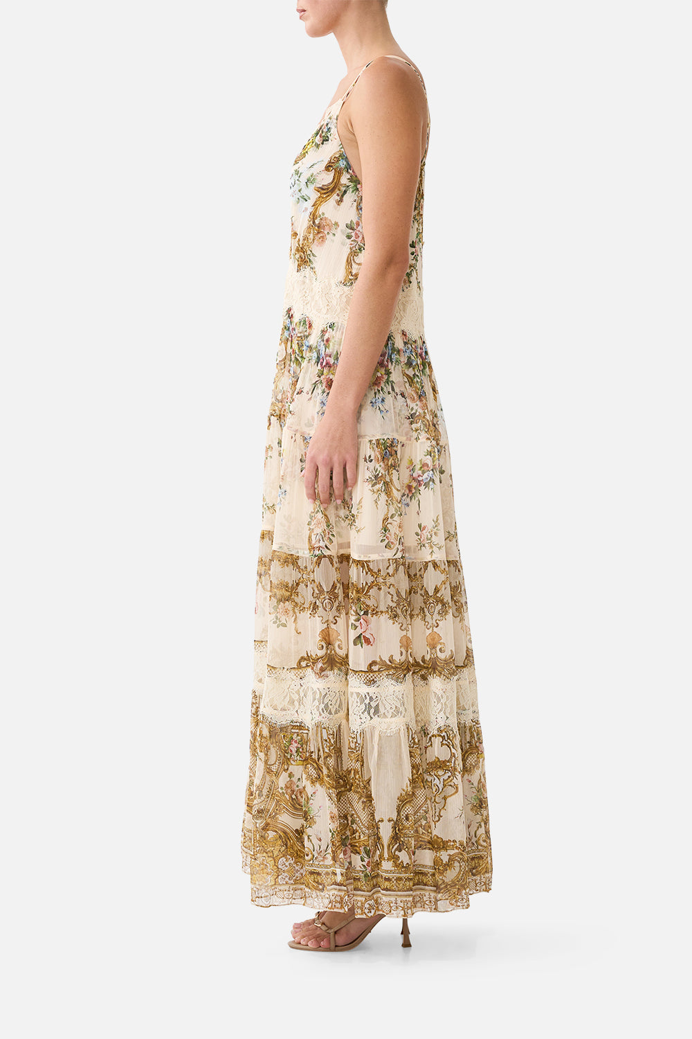 TRAPEZE TIERED DRESS WITH LINING A CERTAIN JE NE SAIS QUOI