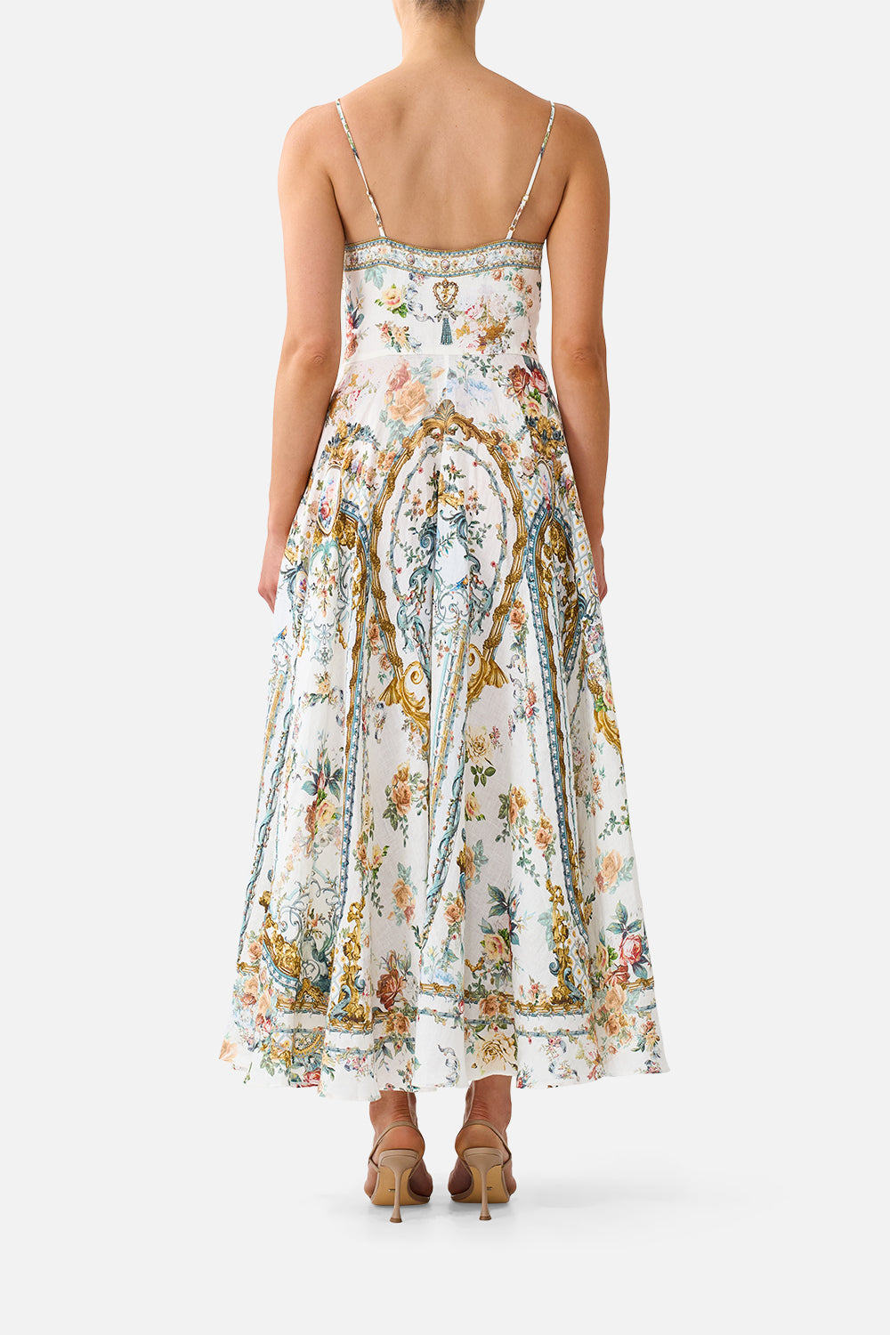 The Ballad Of The Bibliotheque Long Dress With Tie Front