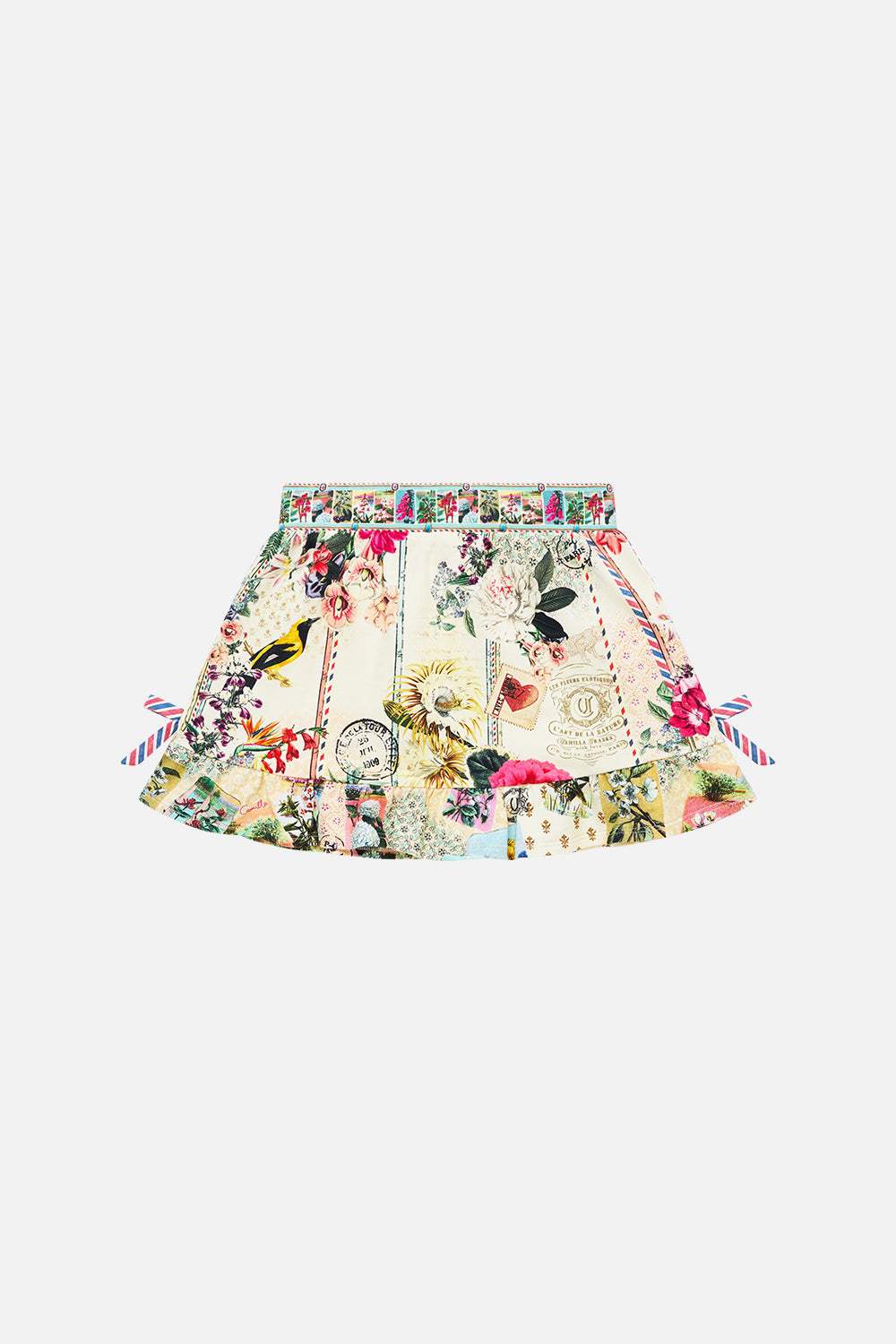 KIDS MINI SKIRT W ELASTICATED WAIST LA BELLE BOTANIQUE
