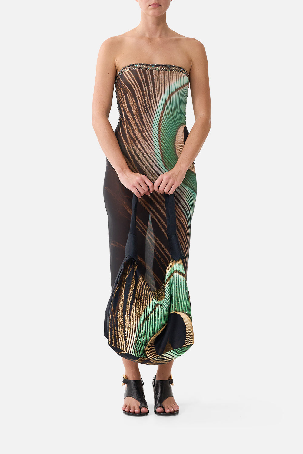The Slouch Shoulder Bag With Knot Details in print A Wink To The Wild