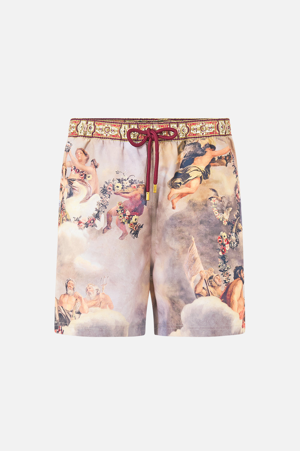 MID LENGTH BOARDSHORT WITH ELASTIC WAIST QUEEN OF BOHEMIA