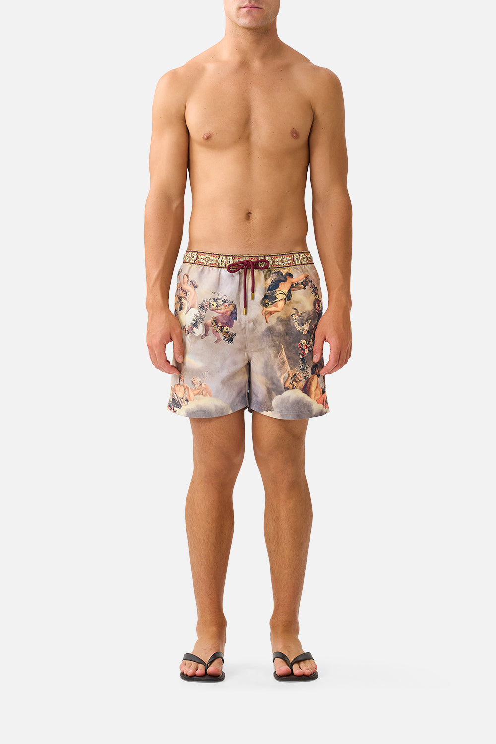 MID LENGTH BOARDSHORT WITH ELASTIC WAIST QUEEN OF BOHEMIA