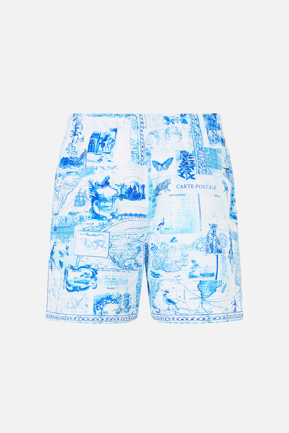 MID LENGTH BOARDSHORT WITH ELASTIC WAIST JOURNAL DE VOYAGE