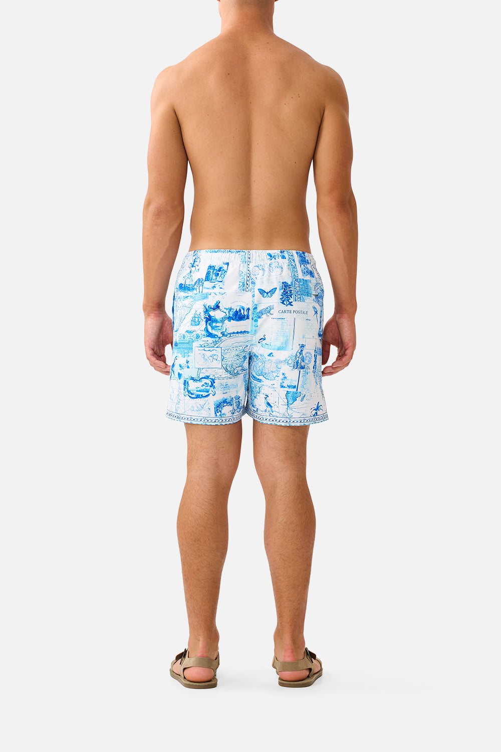 MID LENGTH BOARDSHORT WITH ELASTIC WAIST JOURNAL DE VOYAGE