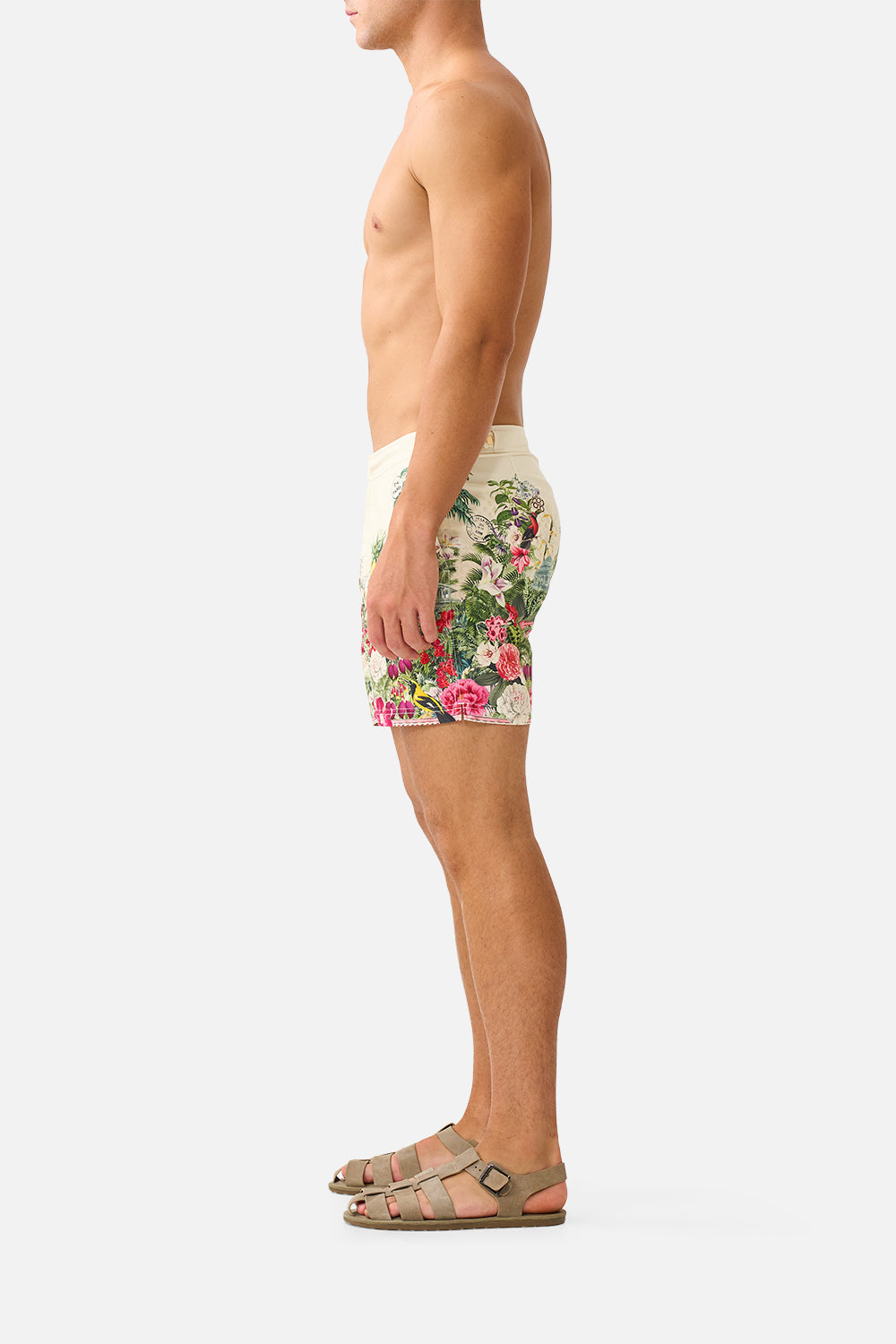 MID LENGTH BOARDSHORT WITH FIXED WAIST LA BELLE BOTANIQUE