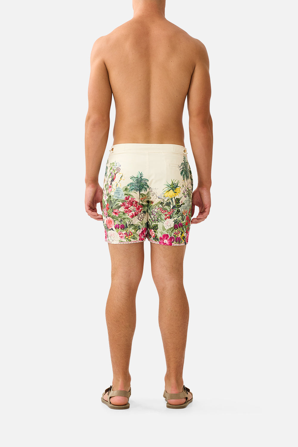 MID LENGTH BOARDSHORT WITH FIXED WAIST LA BELLE BOTANIQUE