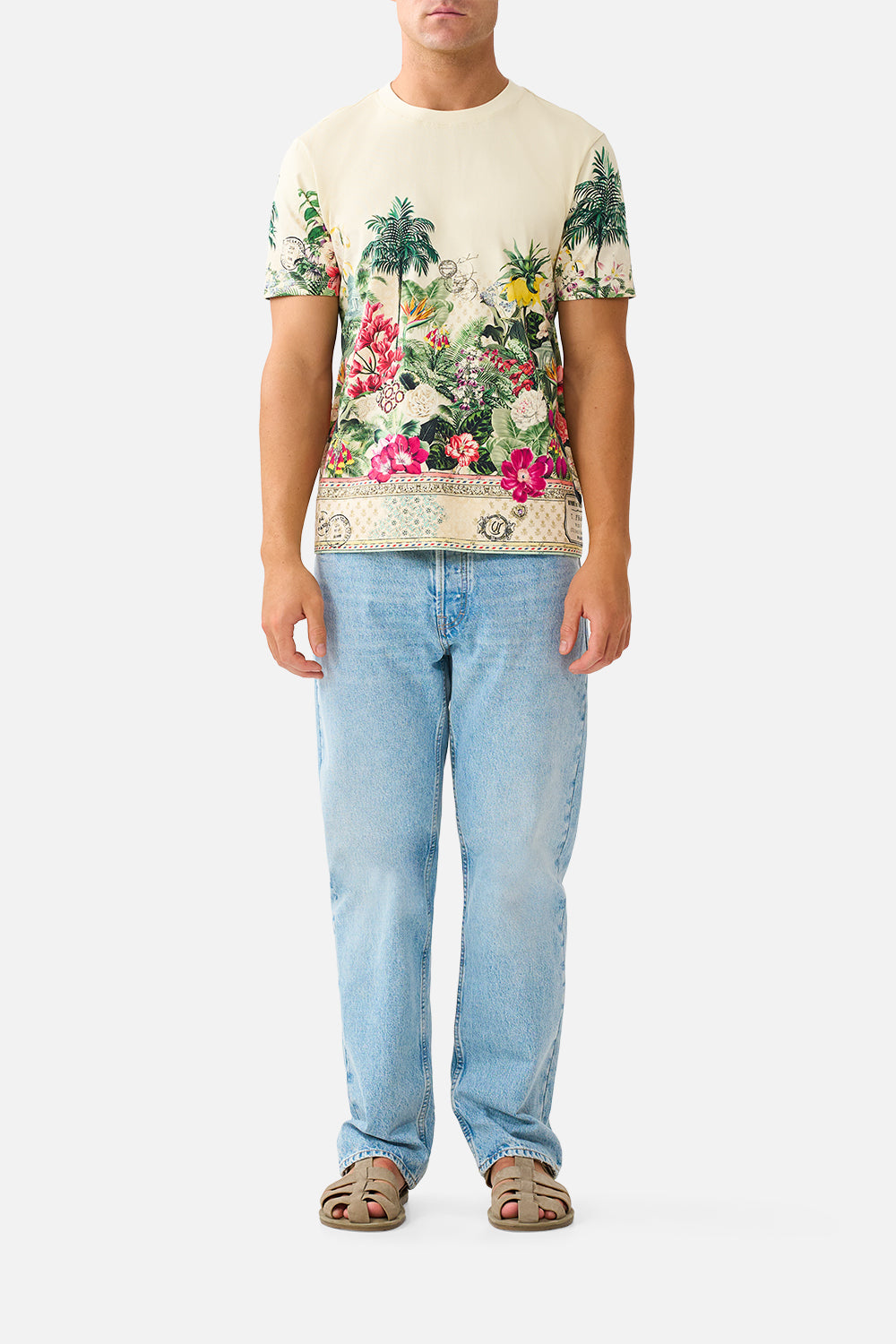RELAXED HEAVYWEIGHT CREW NECK TEE LA BELLE BOTANIQUE