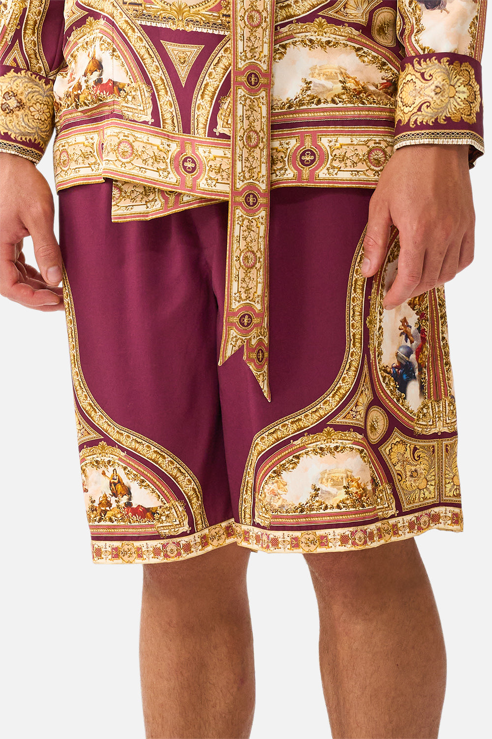 BAGGY LONG WALK SHORT WITH ELASTIC WAIST QUEEN OF BOHEMIA