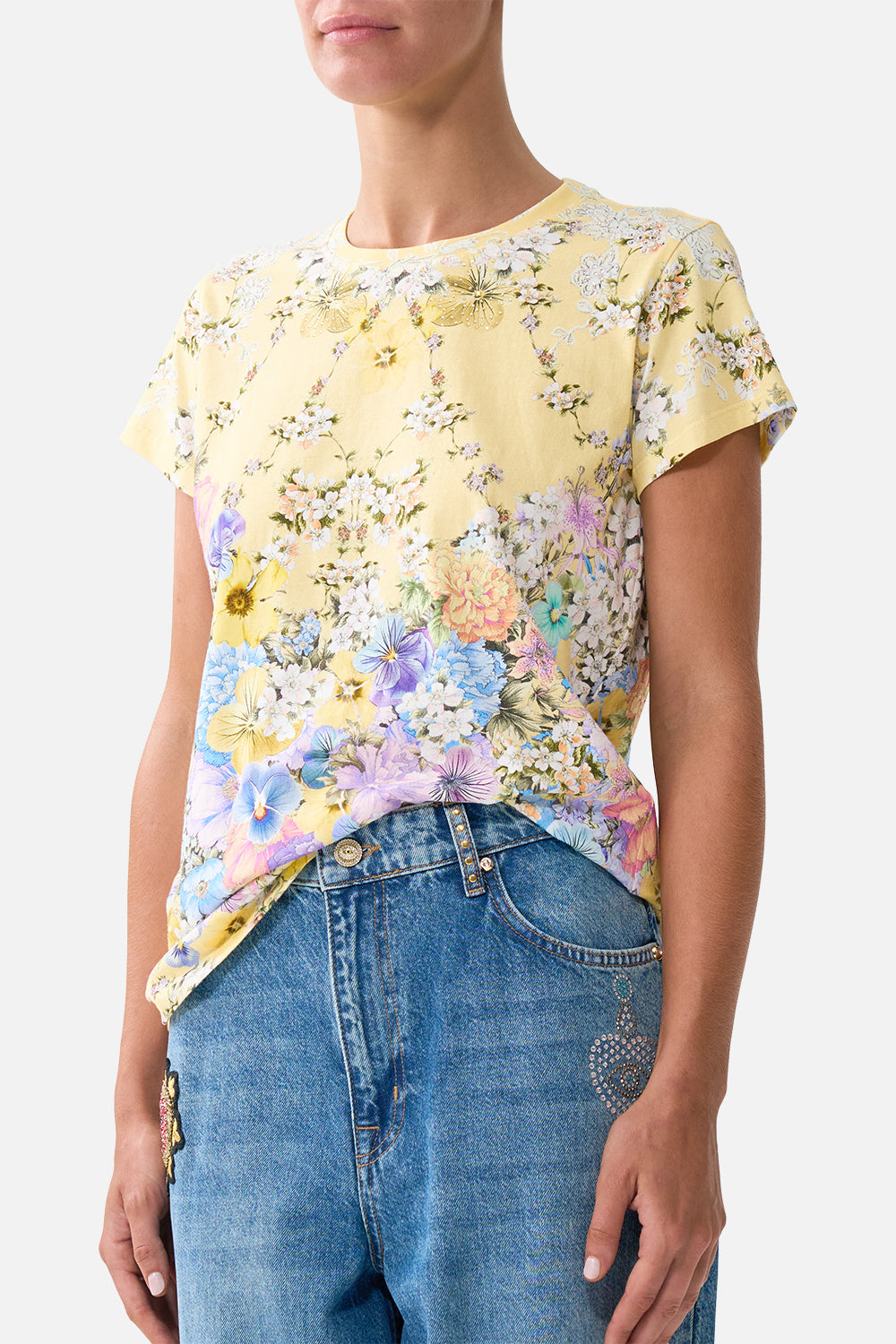 The CAMILLA RING HEADBAND ESPAÑA NIRVANA in our ESPAÑA NIRVANA print.