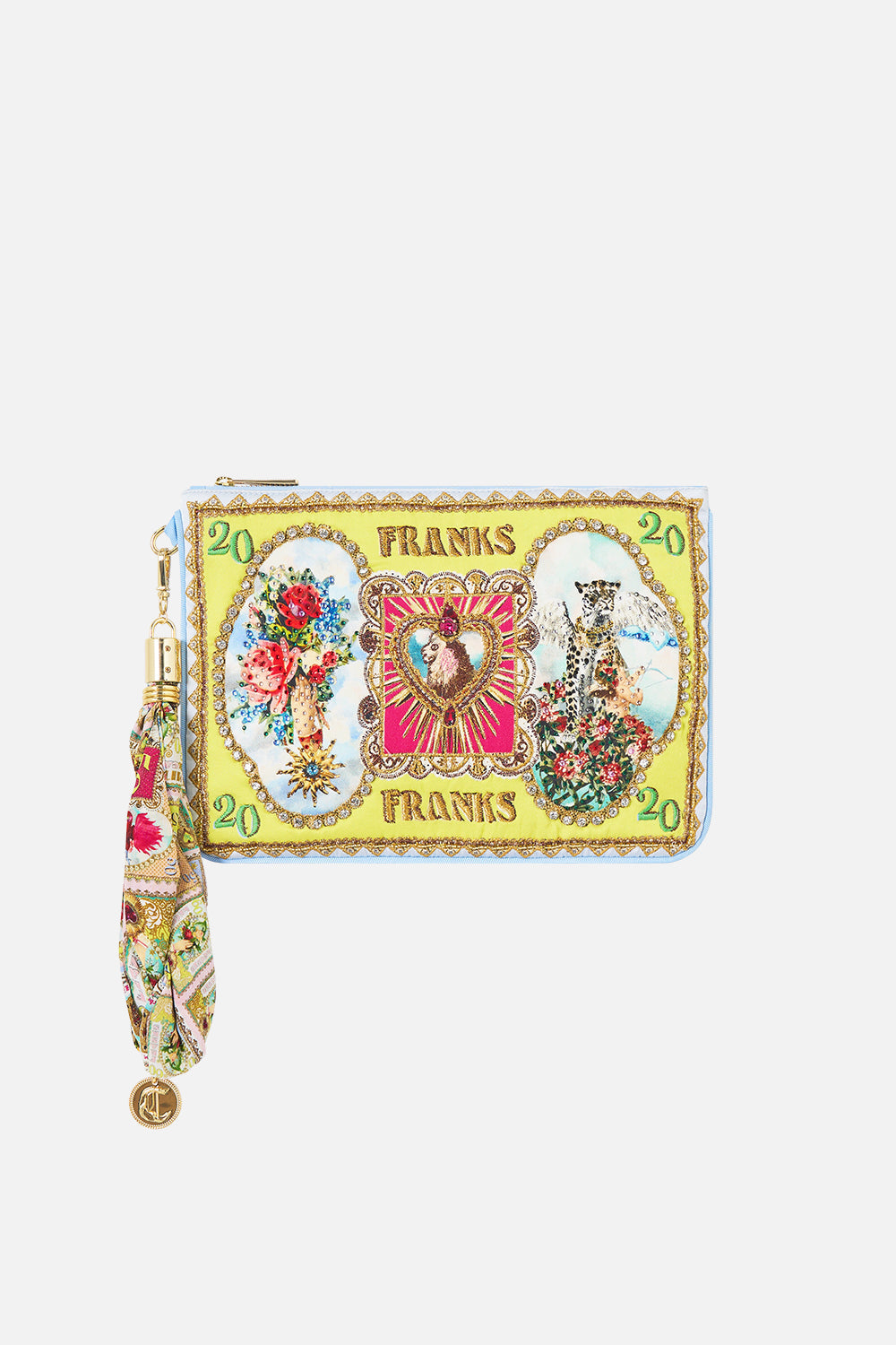 FOULARD POCHETTE PRIÈRES PEINTES