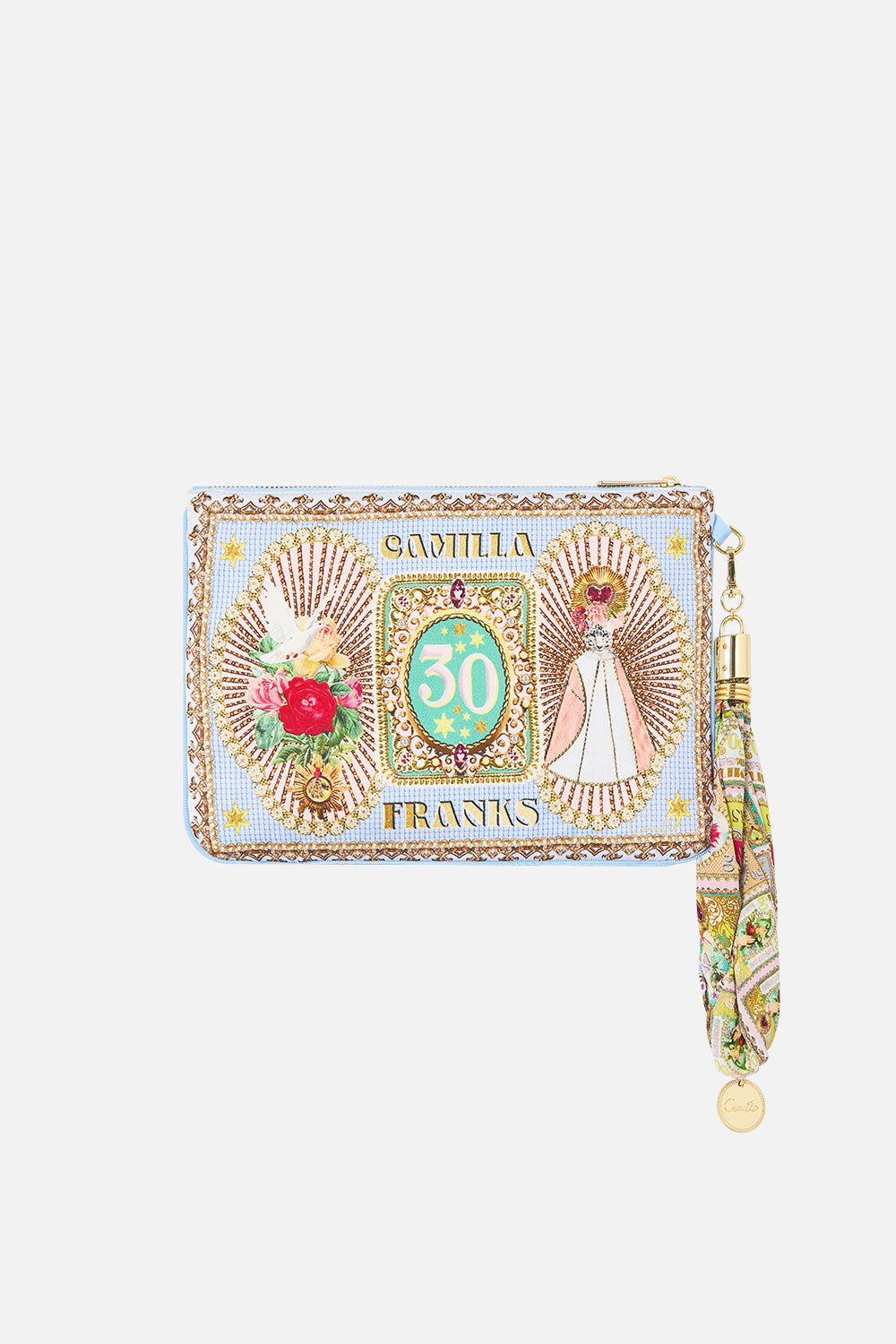 The CAMILLA SCARF CLUTCH PAINTED PRAYERS