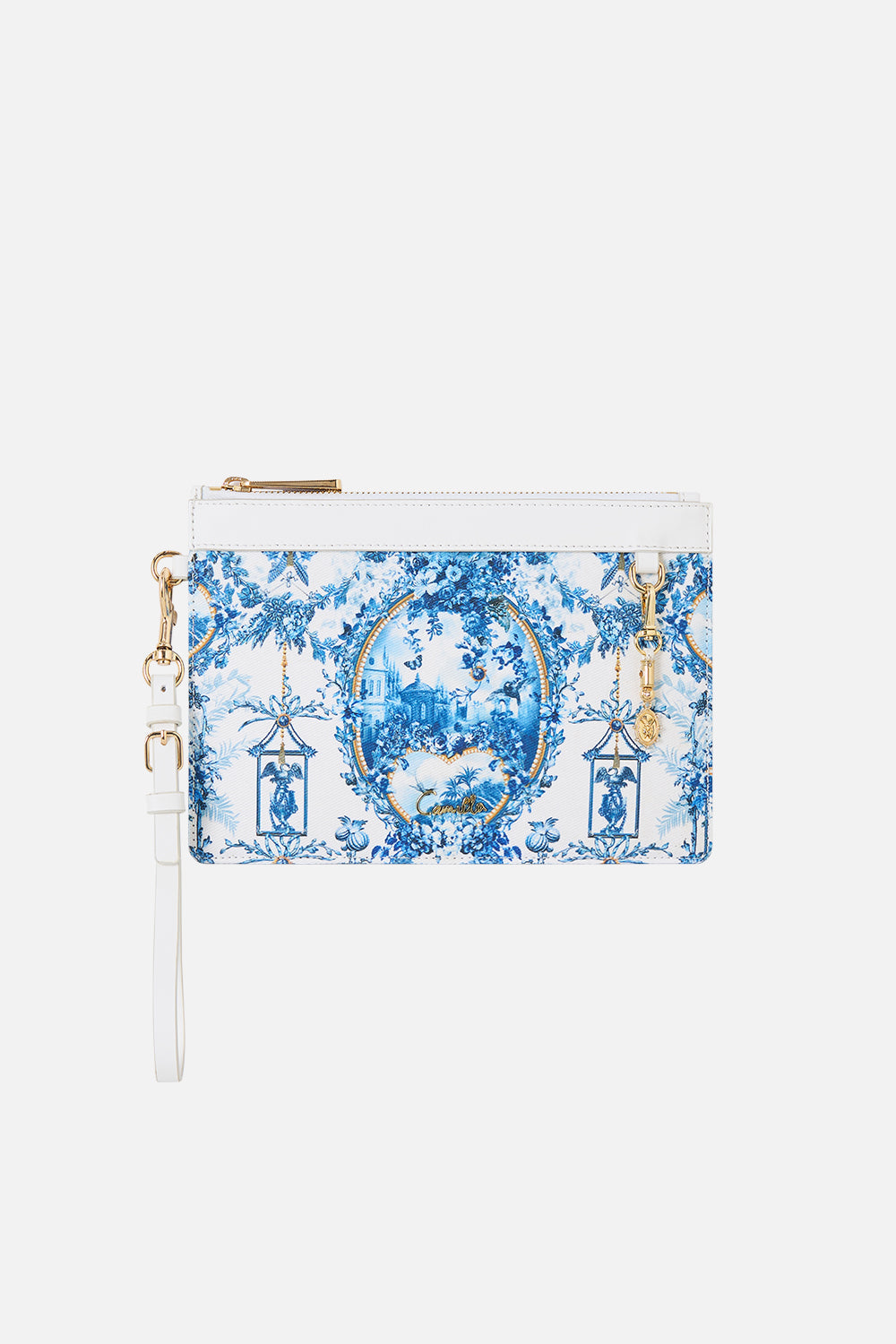 The CAMILLA CLUTCH WITH WRISTLET THE PORCELAIN PARLOURTHE PORCELAIN PARLOUR