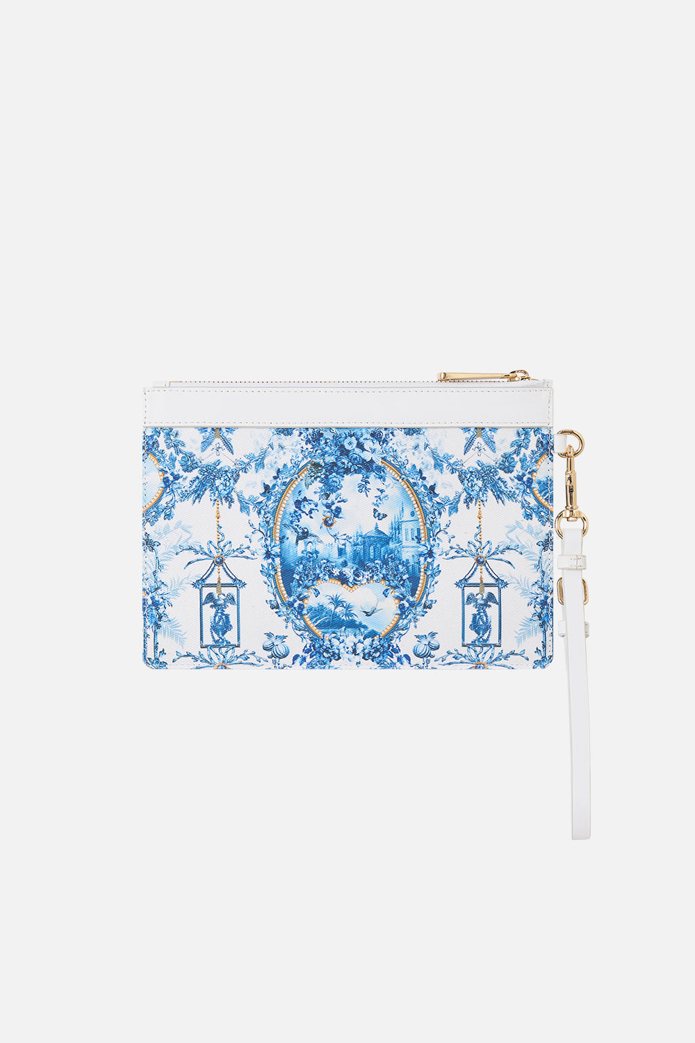 The CAMILLA CLUTCH WITH WRISTLET THE PORCELAIN PARLOUR