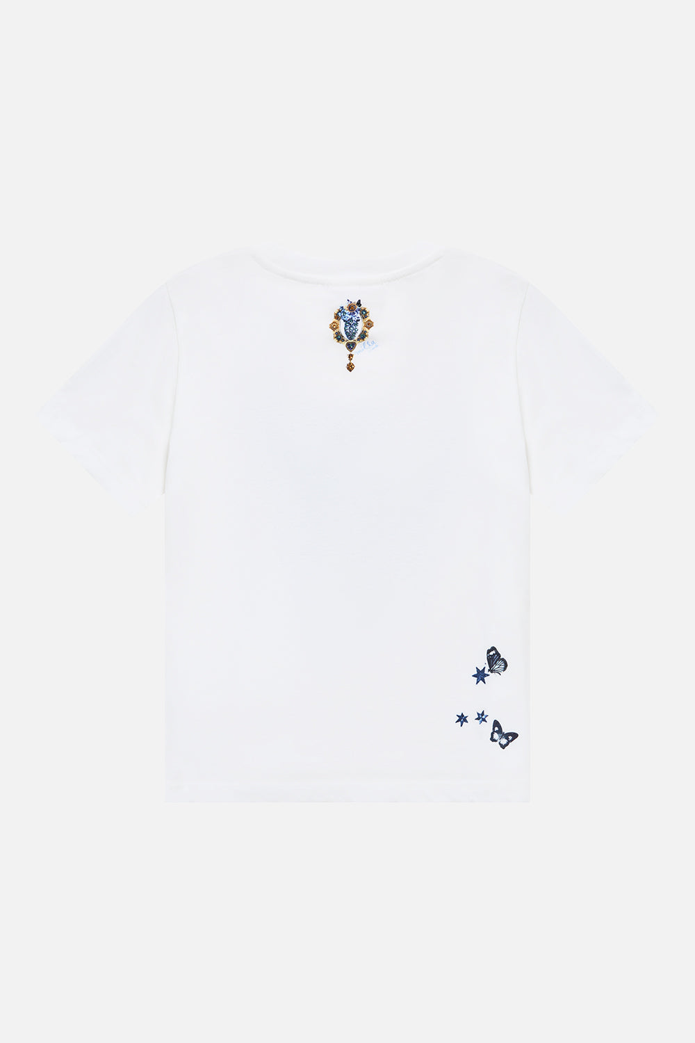 The CAMILLA Kids Short Sleeve Classic Tee The Porcelain Parlour in our The Porcelain Parlour print.