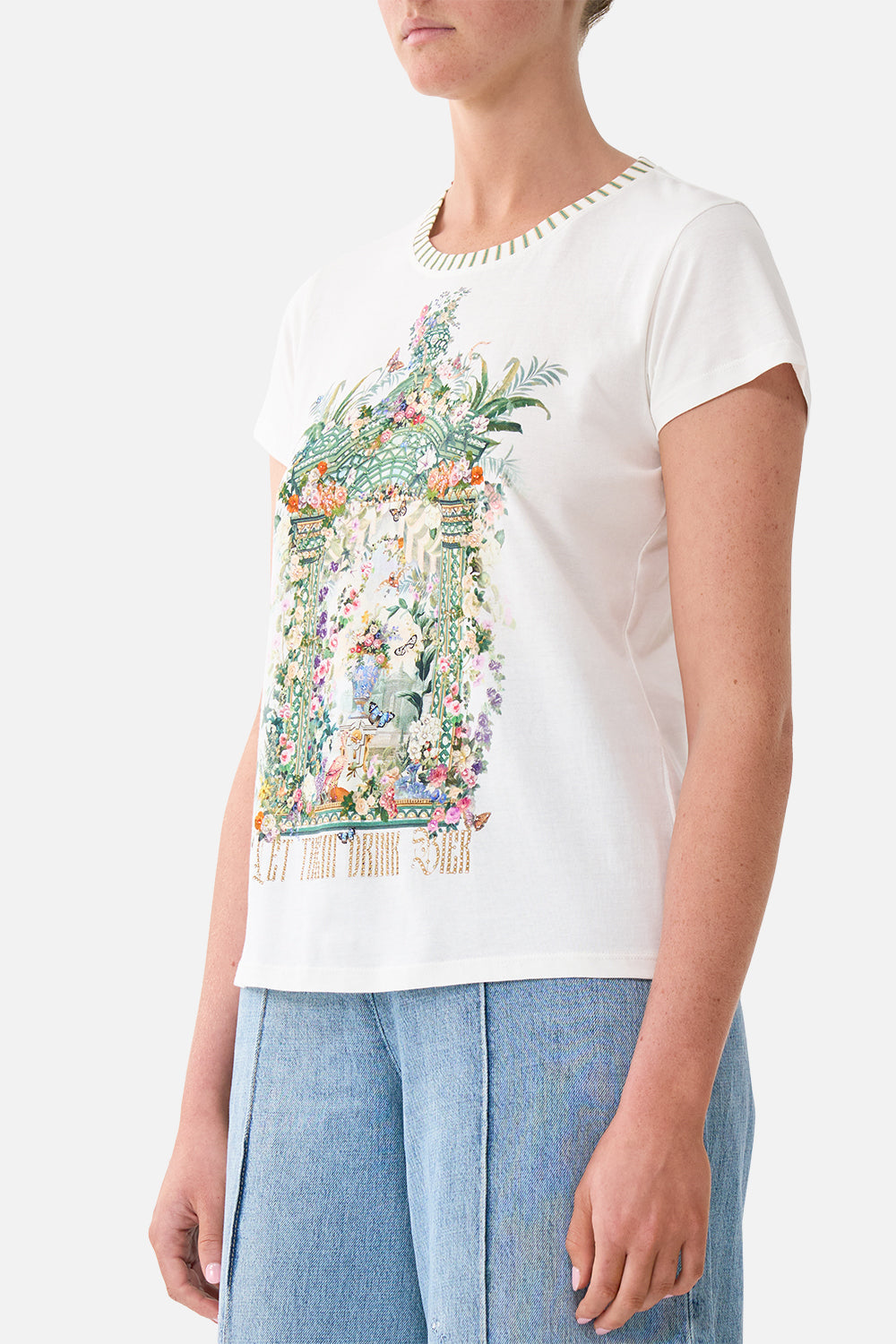 T-SHIRT RAS DU COU COUPE AJUSTÉE L'ART POUR L'IMPERATRICE