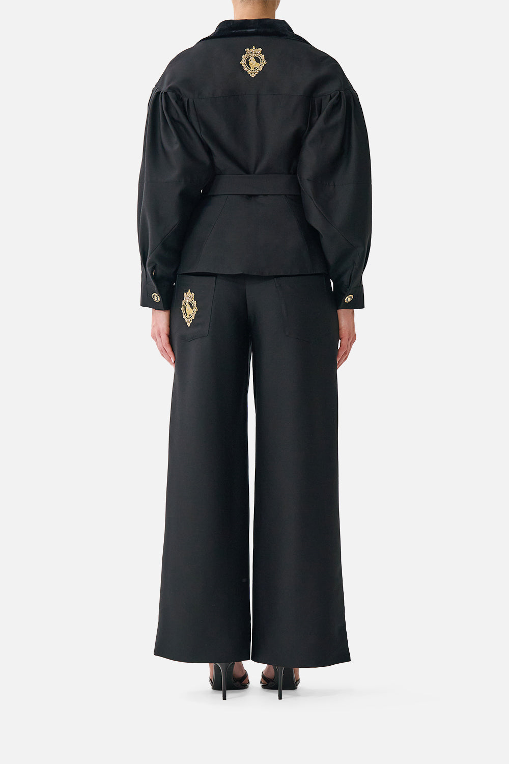 The CAMILLA Relaxed Trouser with Back Yoke Leopard Libertine in our Leopard Libertine print.