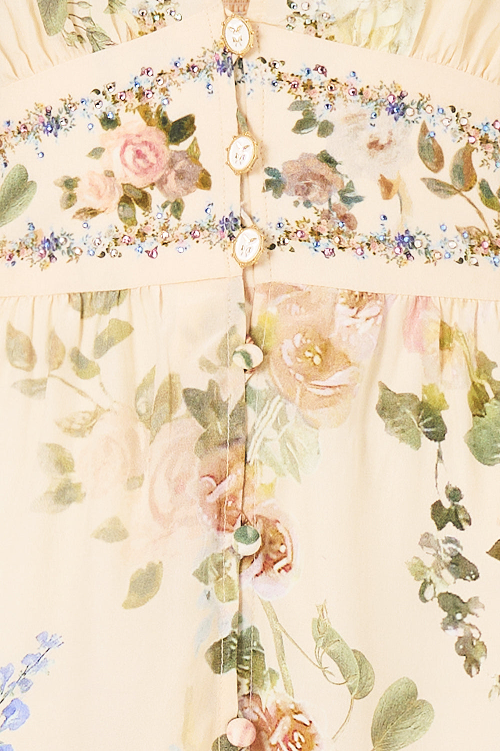 The CAMILLA BUTTON FRONT FRILL DRESS MIDSUMMER MASTERPIECE