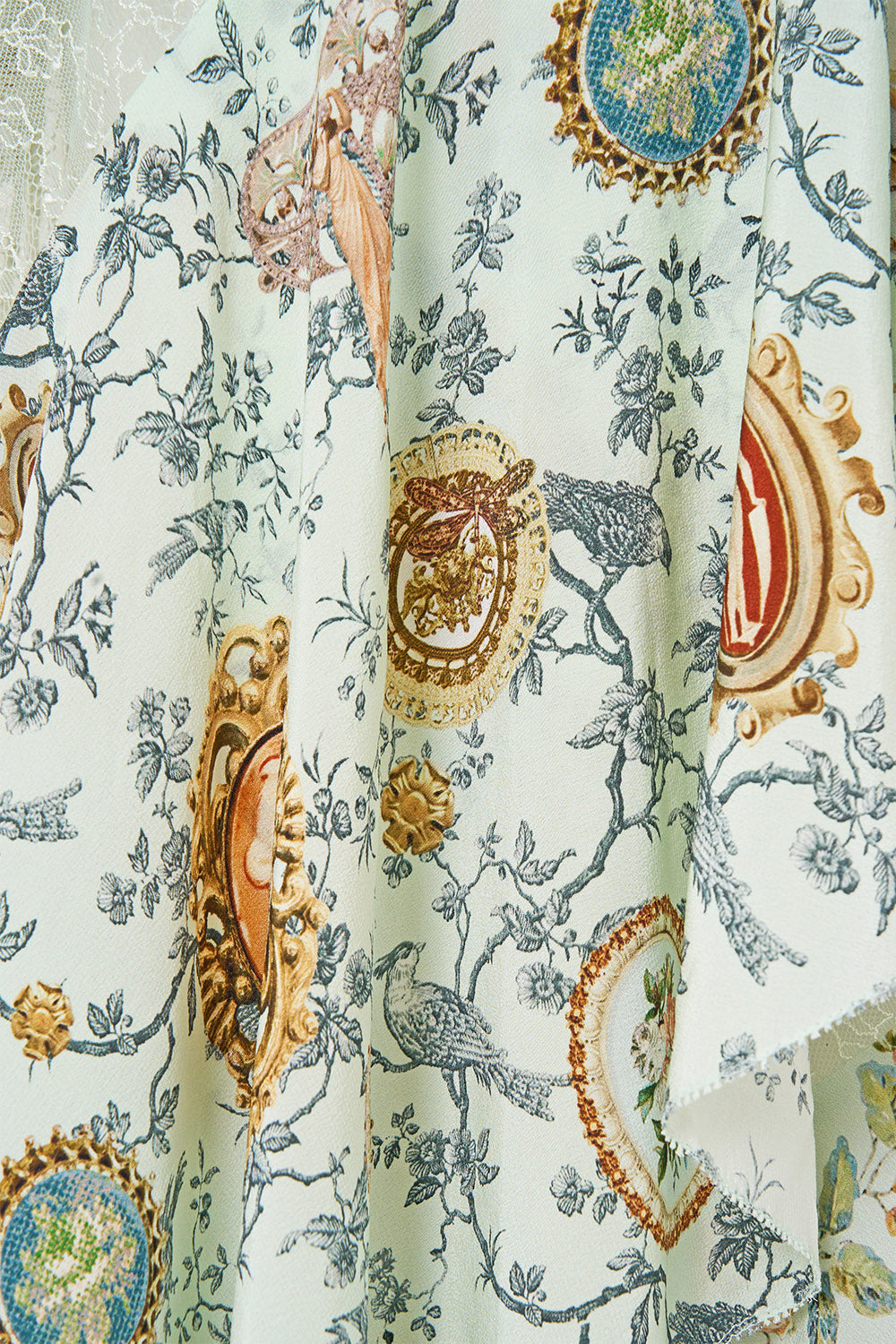 ROBE ASYMÉTRIQUE À VOLANTS AVEC EMPRÊSSEMENTS WILDFLOWER WUNDERLAND