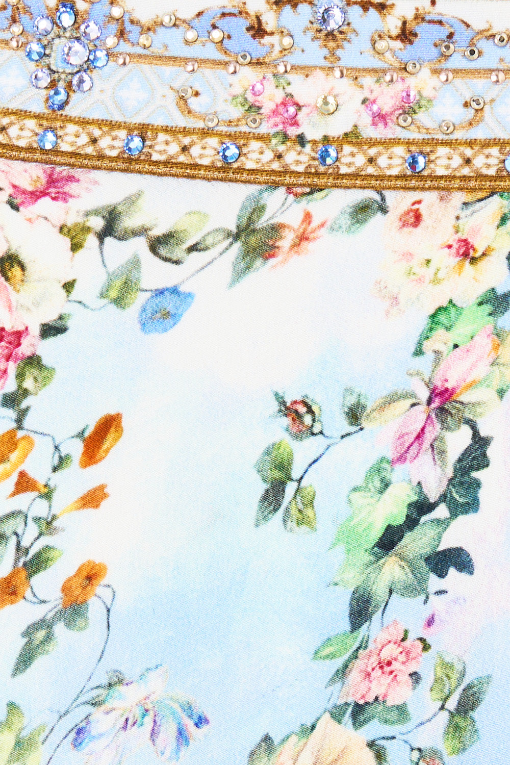 The CAMILLA Maxi Circle Skirt Sisi Society in our Sisi Society print.