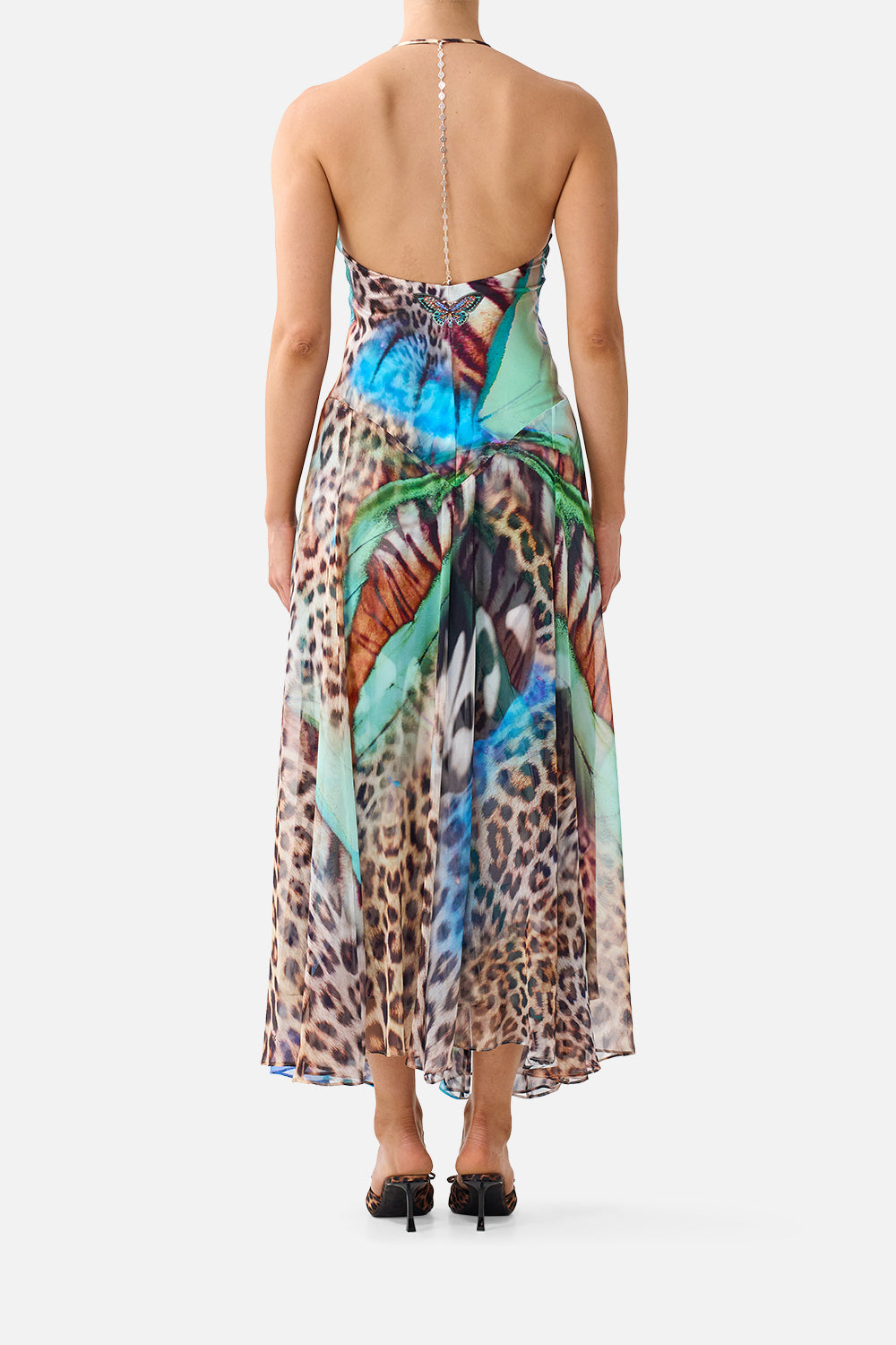 ROBE TRAPEZE AVEC DÉTAILS MÉTALLIQUES BUTTERFLY BOHEMIA