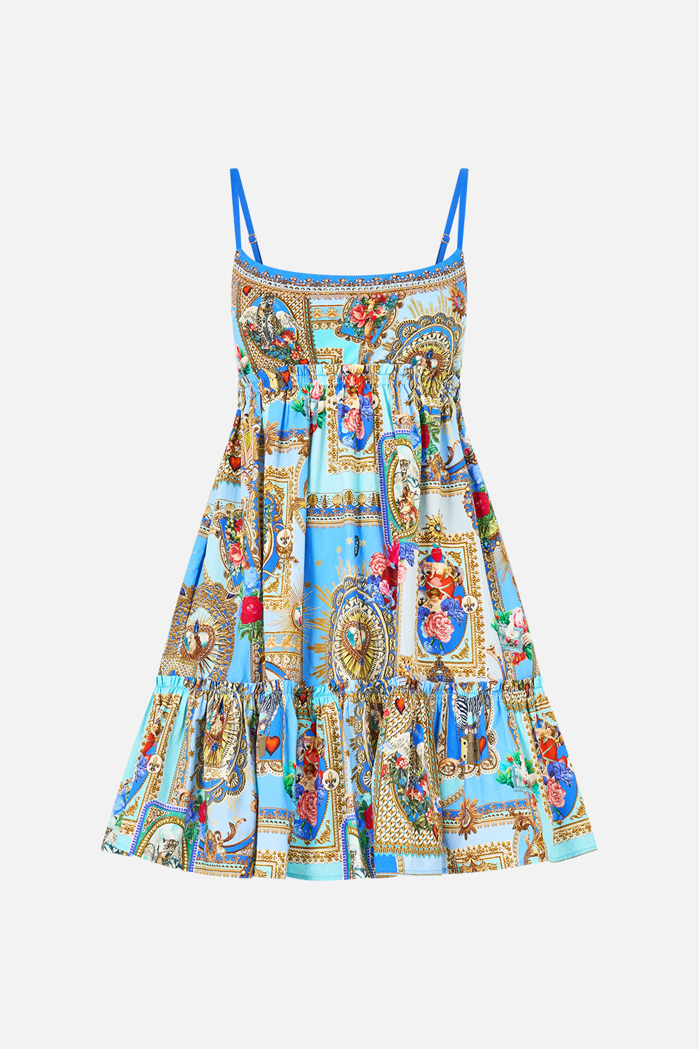 The CAMILLA SHORT DRESS WITH JERSEY BODICE VERSES IN VINTAGE