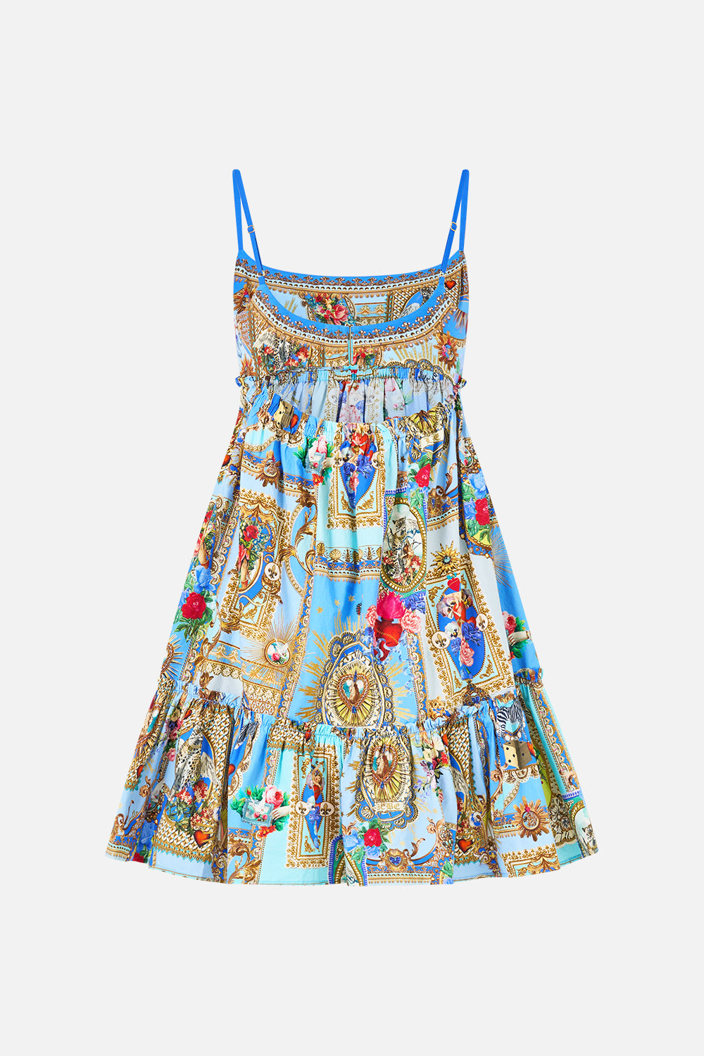 The CAMILLA SHORT DRESS WITH JERSEY BODICE VERSES IN VINTAGE
