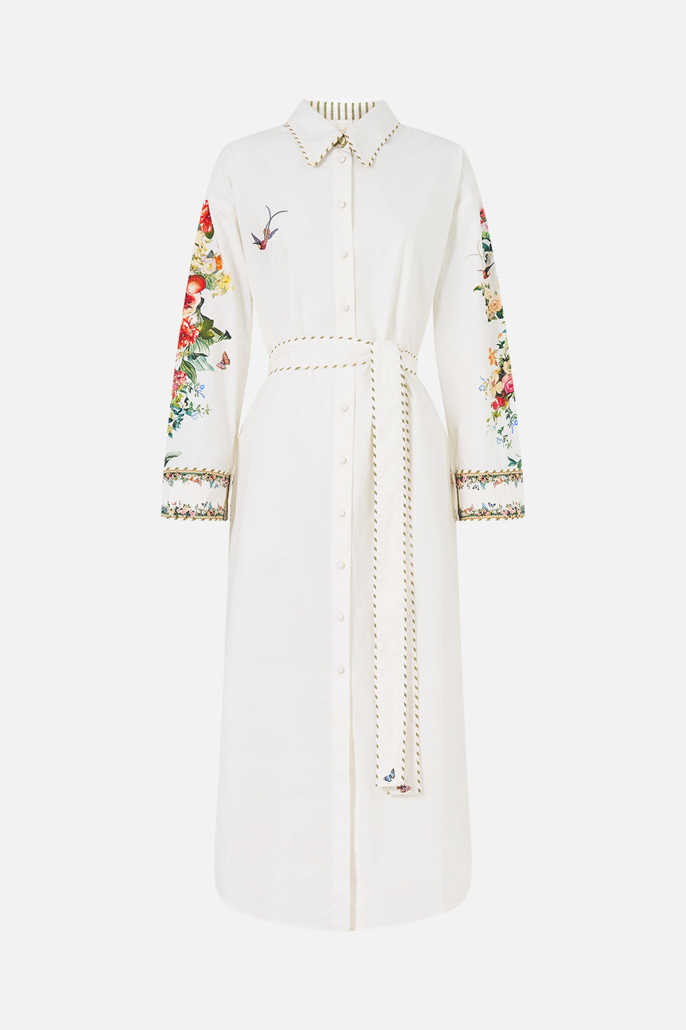 ROBE CHEMISE AVEC BOUTONS DÉCORATIFS AU DOS ART FOR THE EMPRESS
