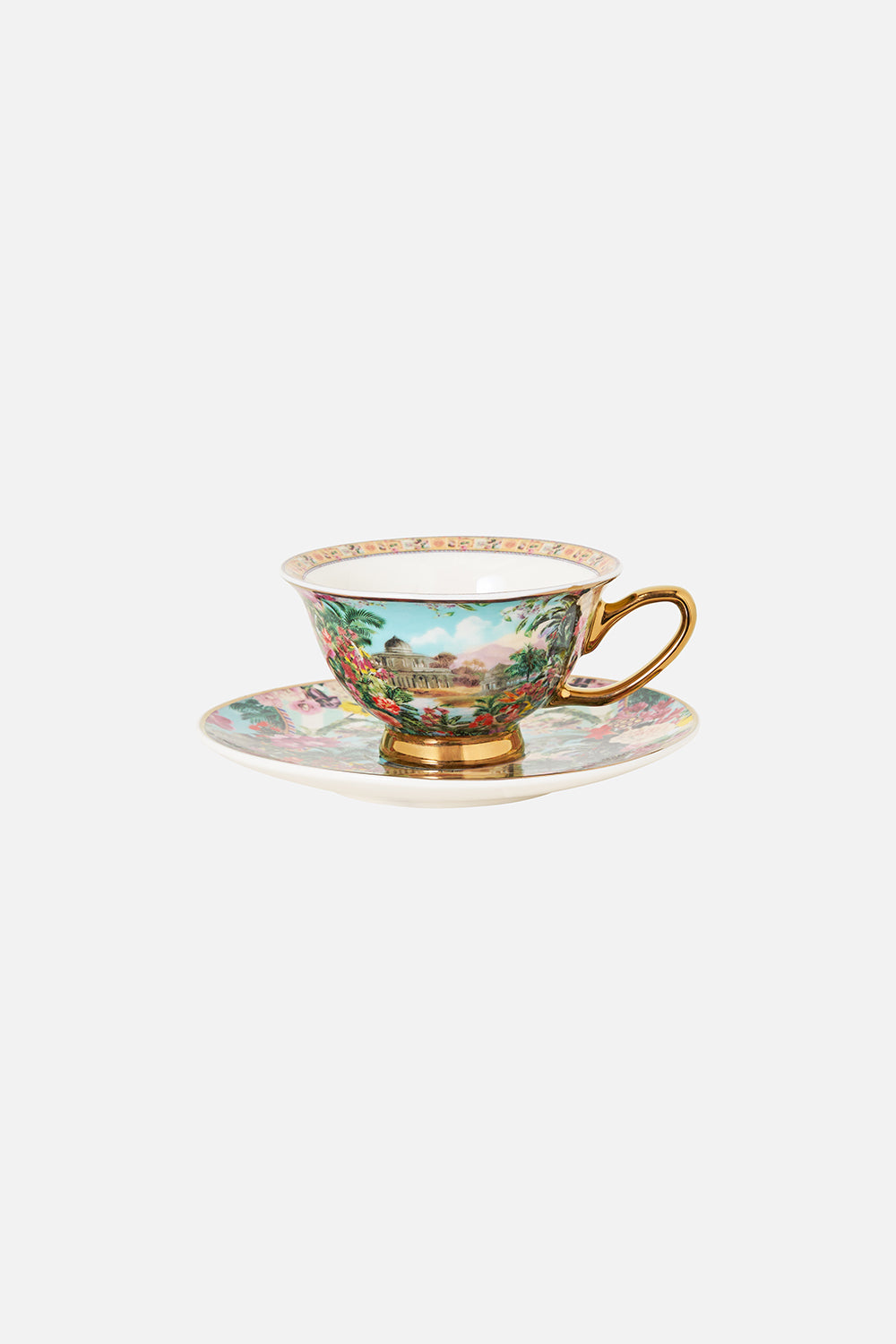 TEA CUP AND SAUCER SET LA BELLE BOTANIQUE