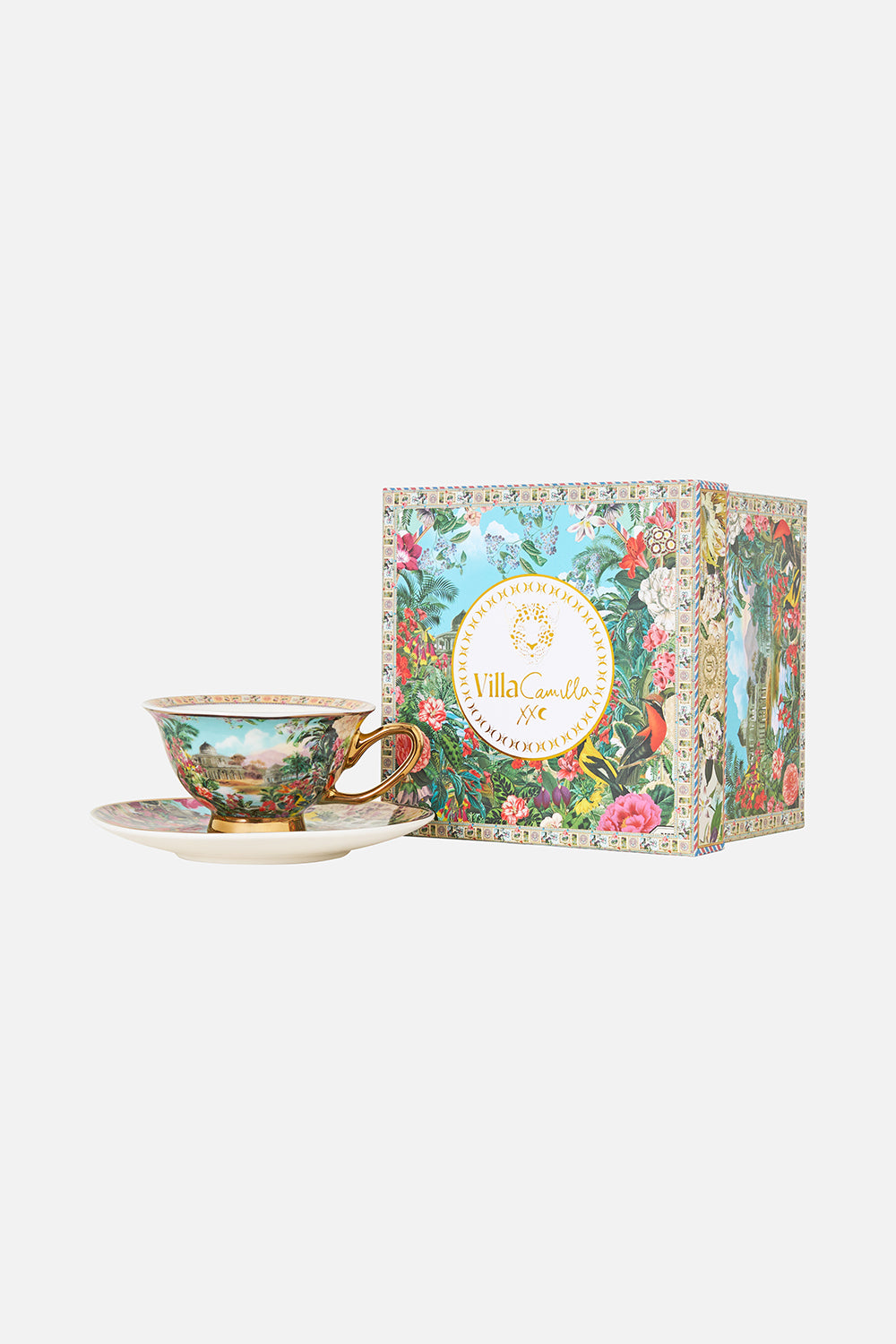 TEA CUP AND SAUCER SET LA BELLE BOTANIQUE