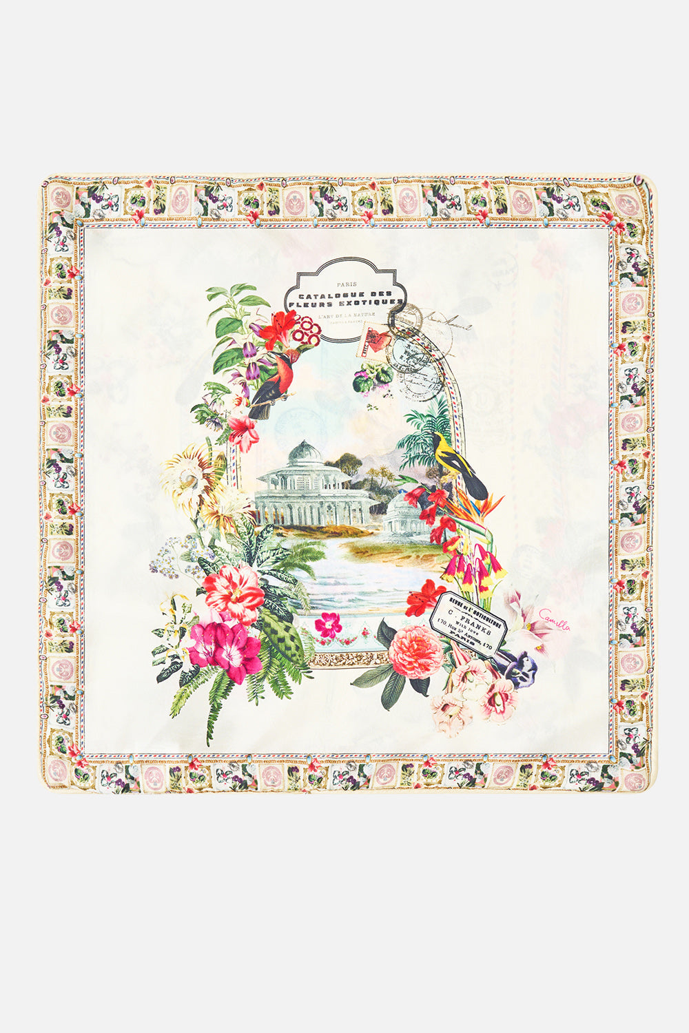 SMALL SQUARE CUSHION LA BELLE BOTANIQUE