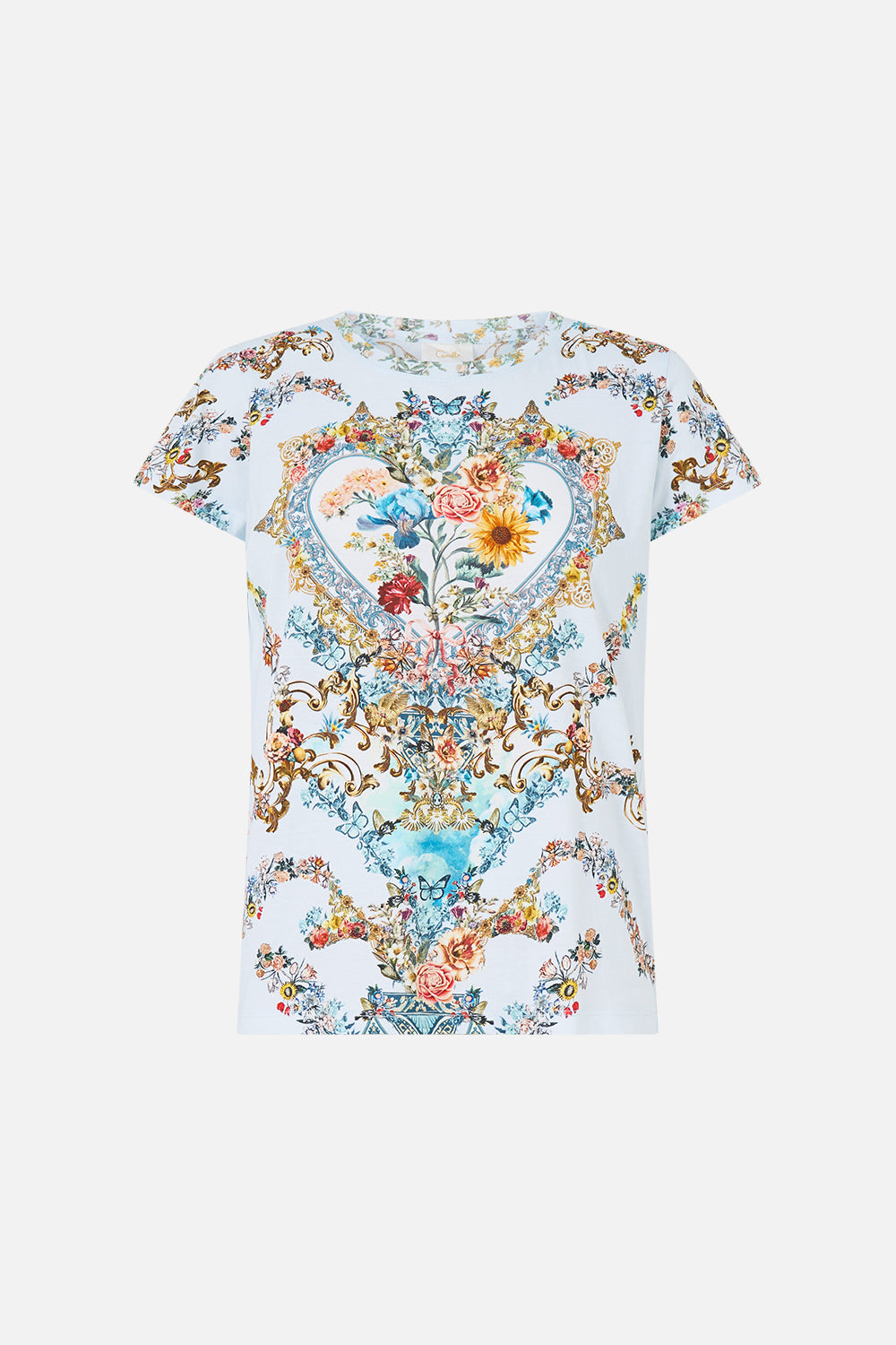 SLIM FIT ROUND NECK T-SHIRT SEVILLE SWEETHEART