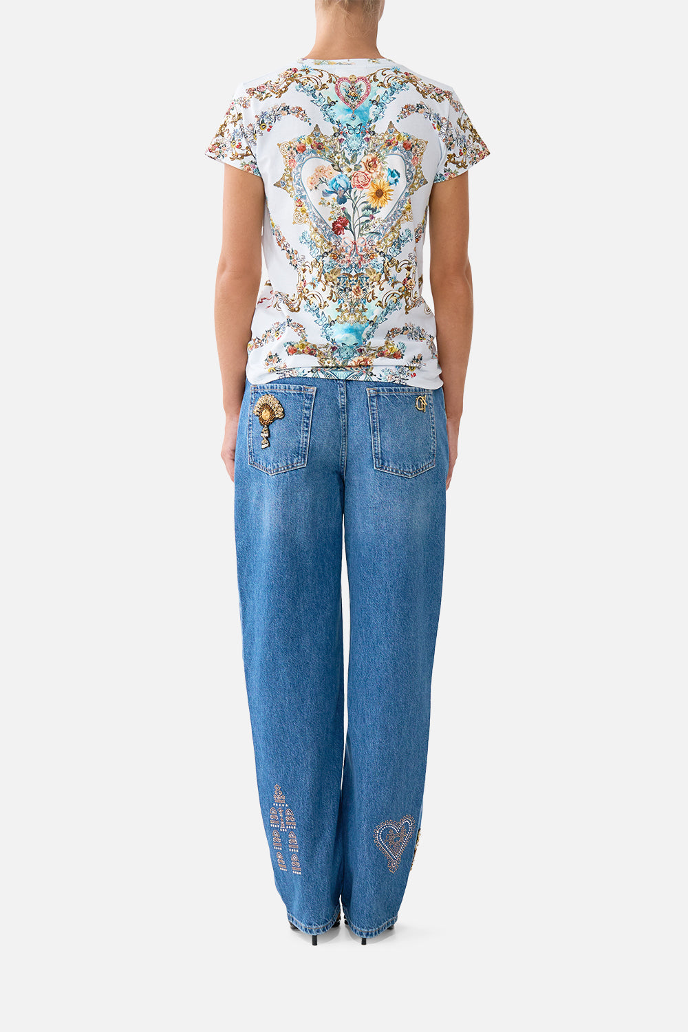 SLIM FIT ROUND NECK T-SHIRT SEVILLE SWEETHEART