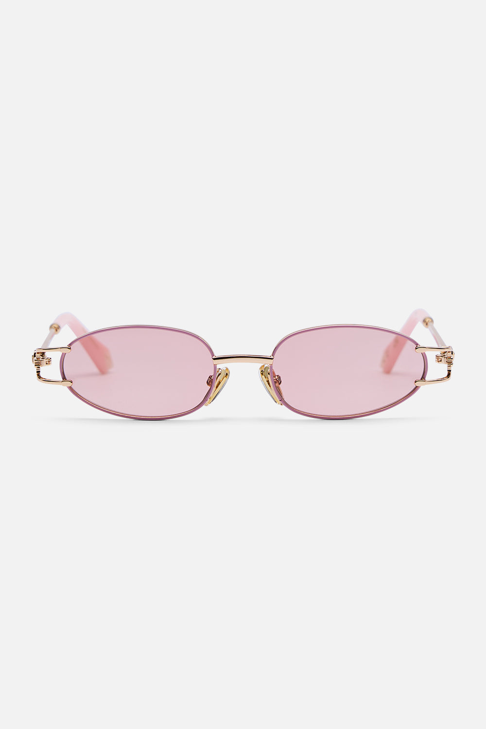 The CAMILLA bound for bohemia sunglasses in Gold / Blush.