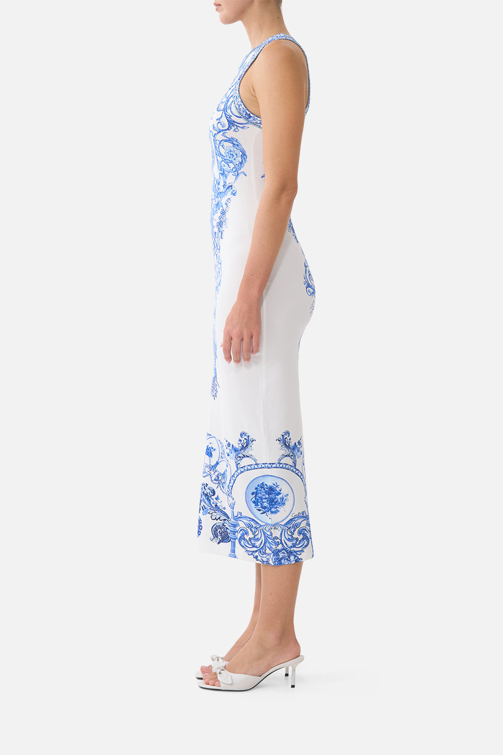ROBE DÉBARDEUR EN JERSEY CÉRAMIQUE PANORAMIQUE