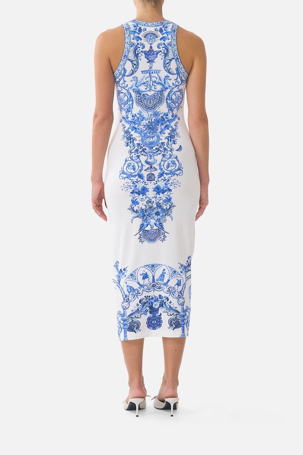 ROBE DÉBARDEUR EN JERSEY CÉRAMIQUE PANORAMIQUE