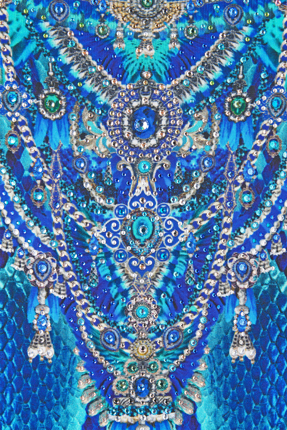 JERSEY SCOOP NECK TANK DRESS THE SAPPHIRE SERPENT