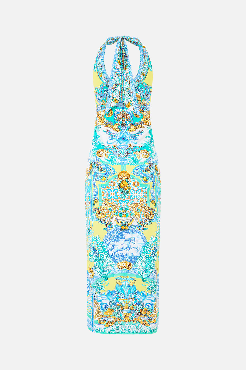 ROBE CHEMISE EN JERSEY AU MOTIF AZULEJO