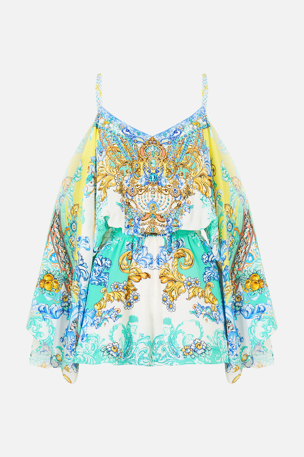 DROP SHOULDER PLAYSUIT DIAL UP THE TILES
