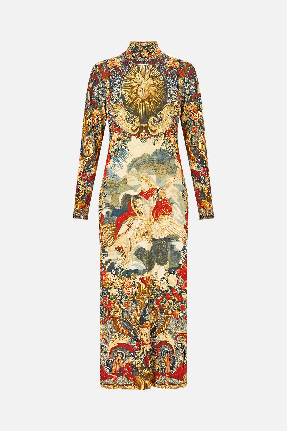 TURTLE NECK JERSEY DRESS MEET ME AT THE MET
