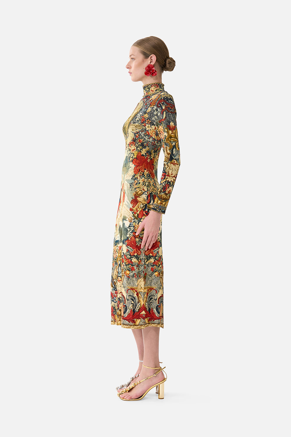 TURTLE NECK JERSEY DRESS MEET ME AT THE MET